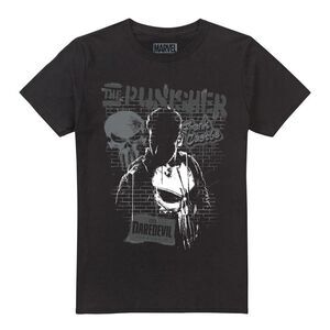 Daredevil Unisex Adult Born Again Punisher T-Shirt / Black